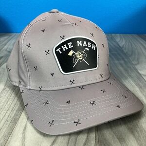 CU Boulder The Nash Strapback Hat Gray Levelwear One Size Adjustable